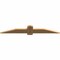 Ekena Millwork Eugene Smooth Timber Gable Bracket, Western Red Cedar, 60"W x 10"H x 1 1/2"D x 5 1/2"F, 4/12 Pitch GBW060X10X0206EUG00SWR - alternate 5